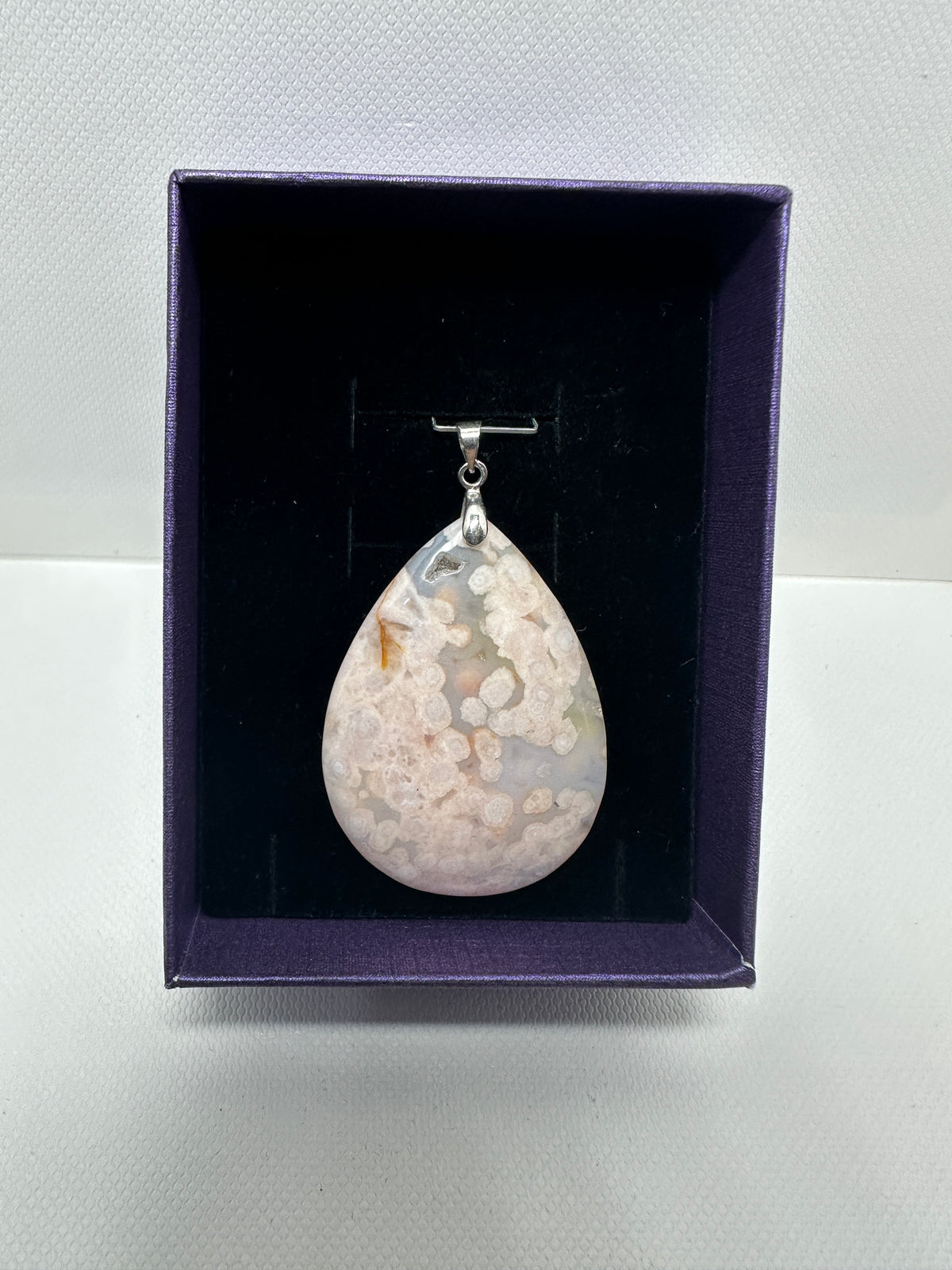 Flower Agate Pendant 1