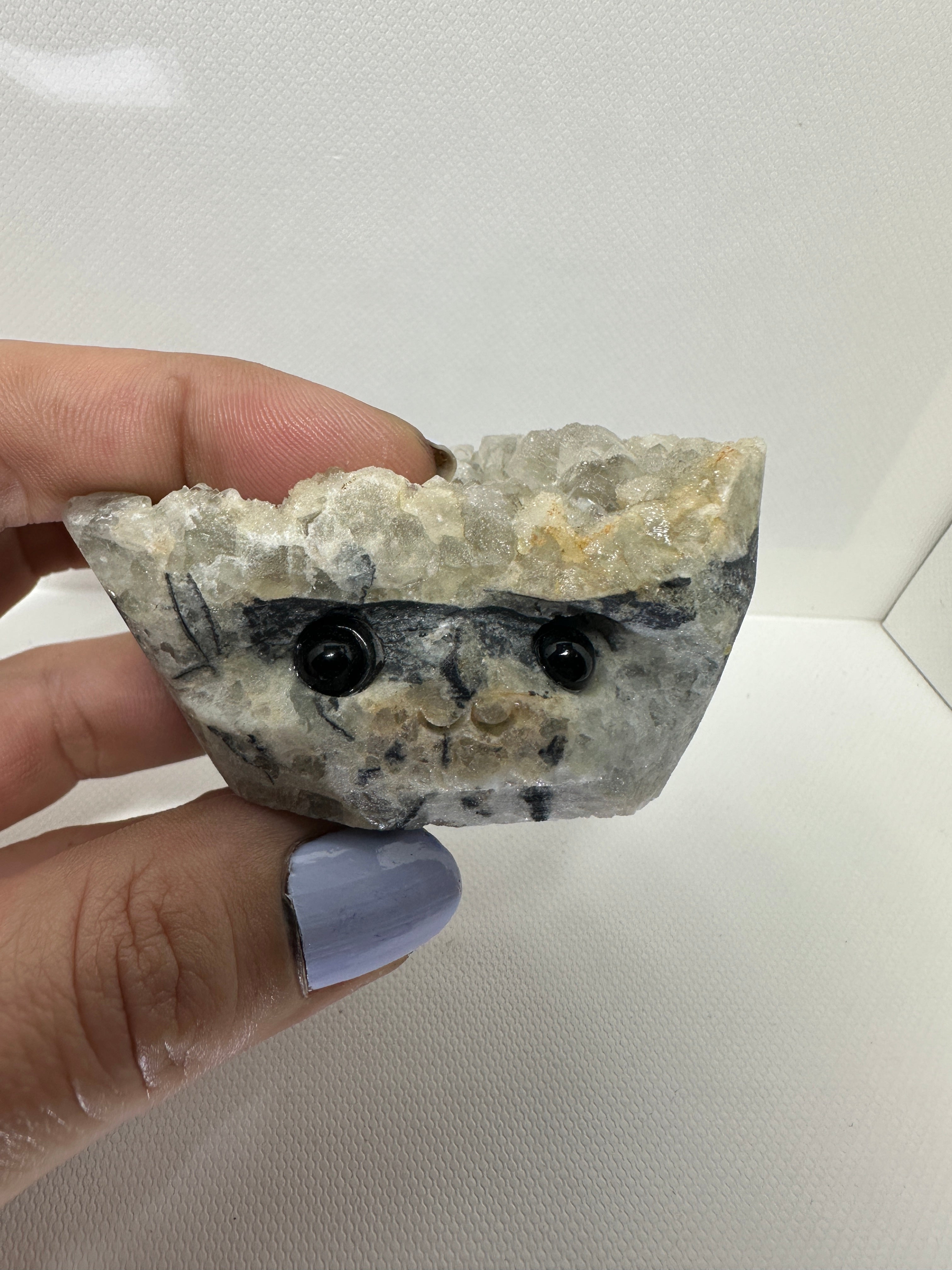 Sugar Fluorite Specimen Pet Rock Face