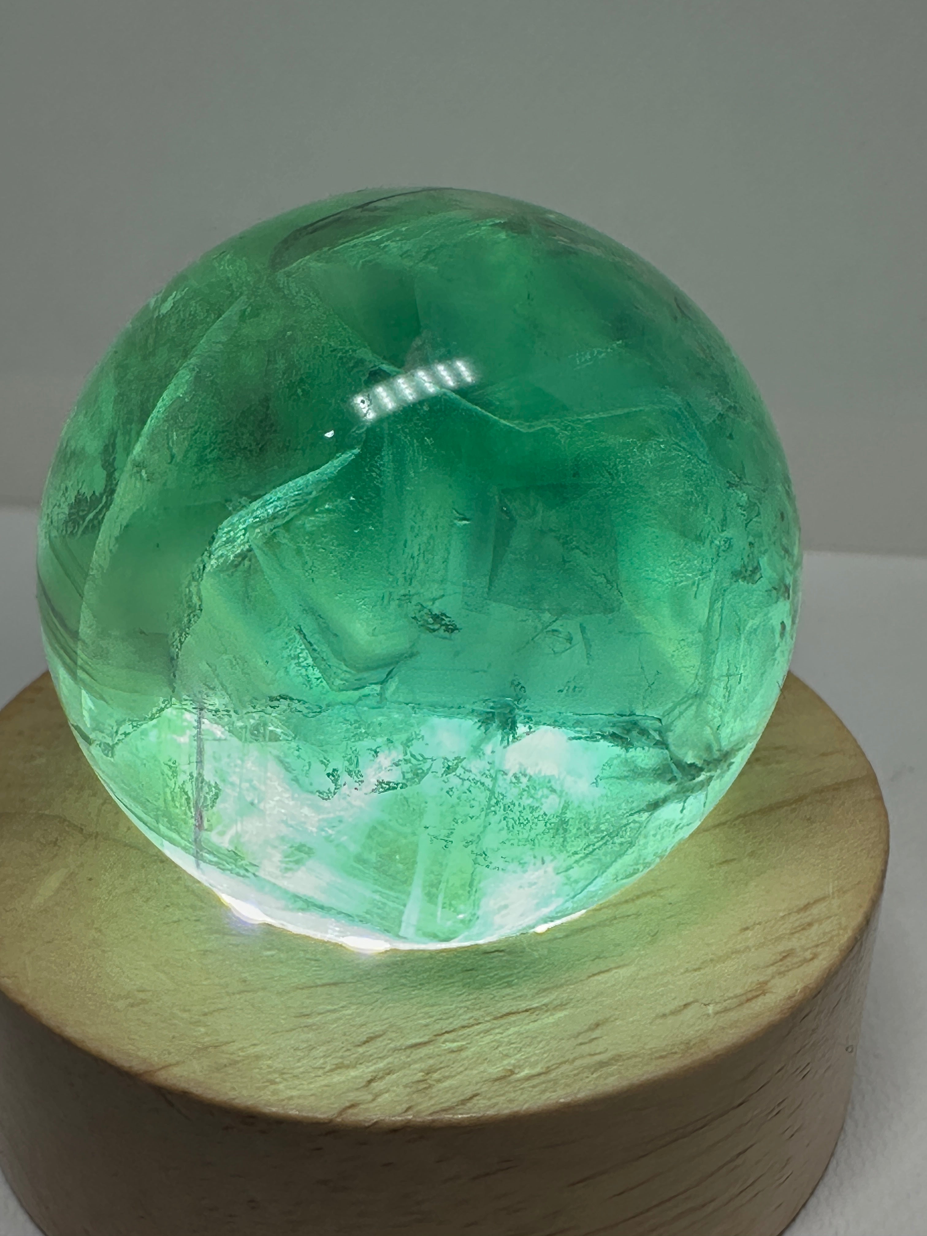 Green Fluorite Sphere