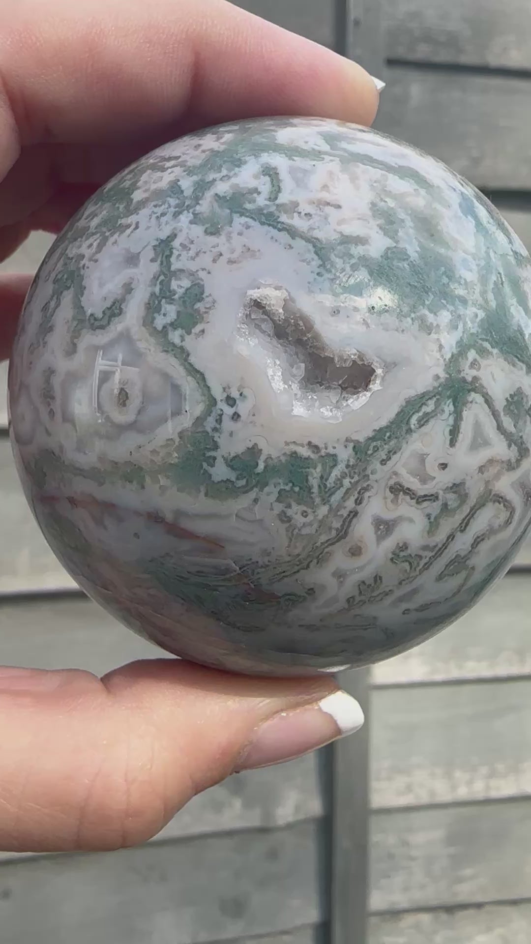 Moss Agate Sphere