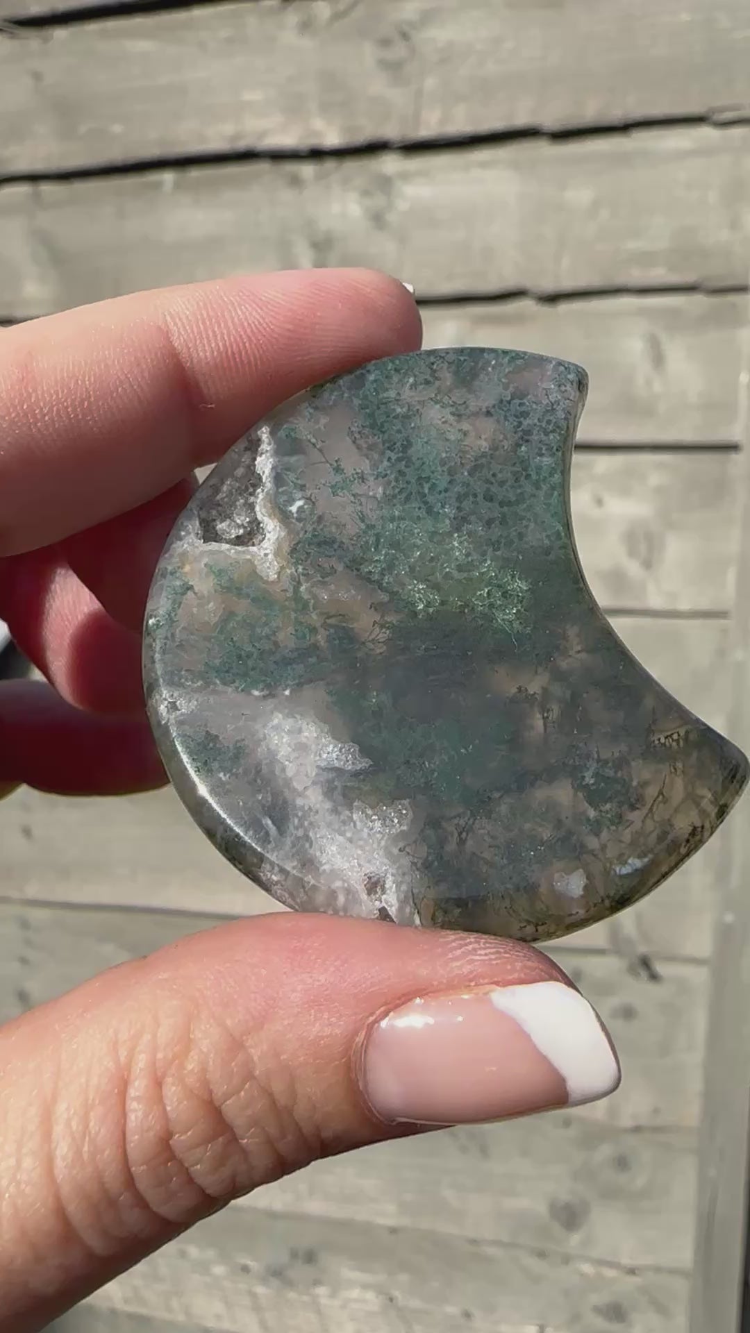 Moss Agate Moon