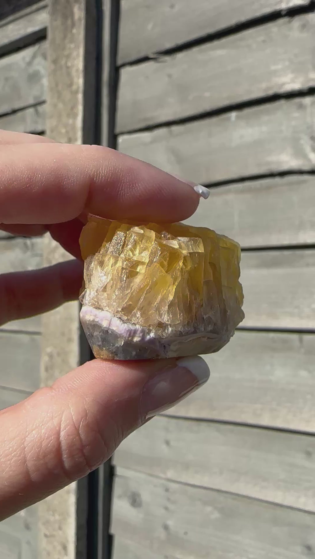 Raw Yellow Fluorite 1  (RARE)