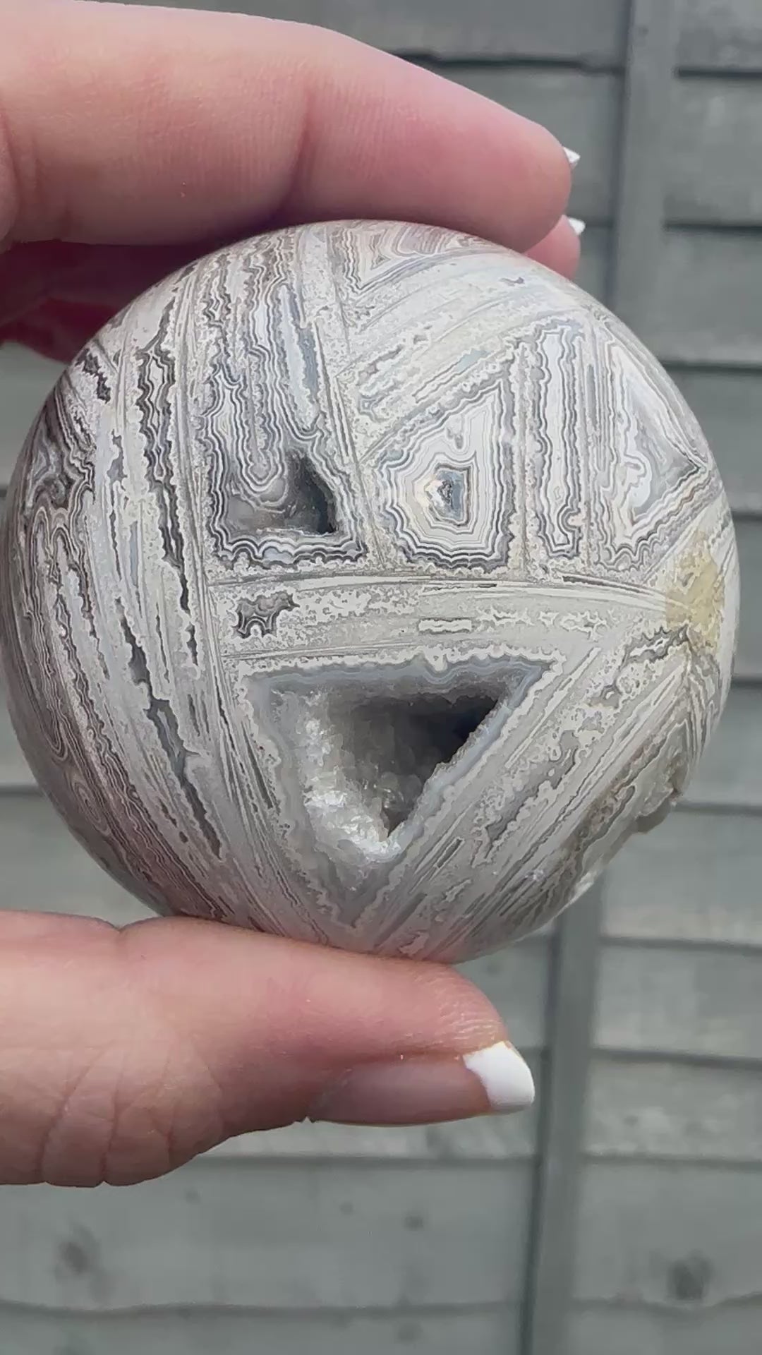 Mexican Crazy Lace Agate Sphere