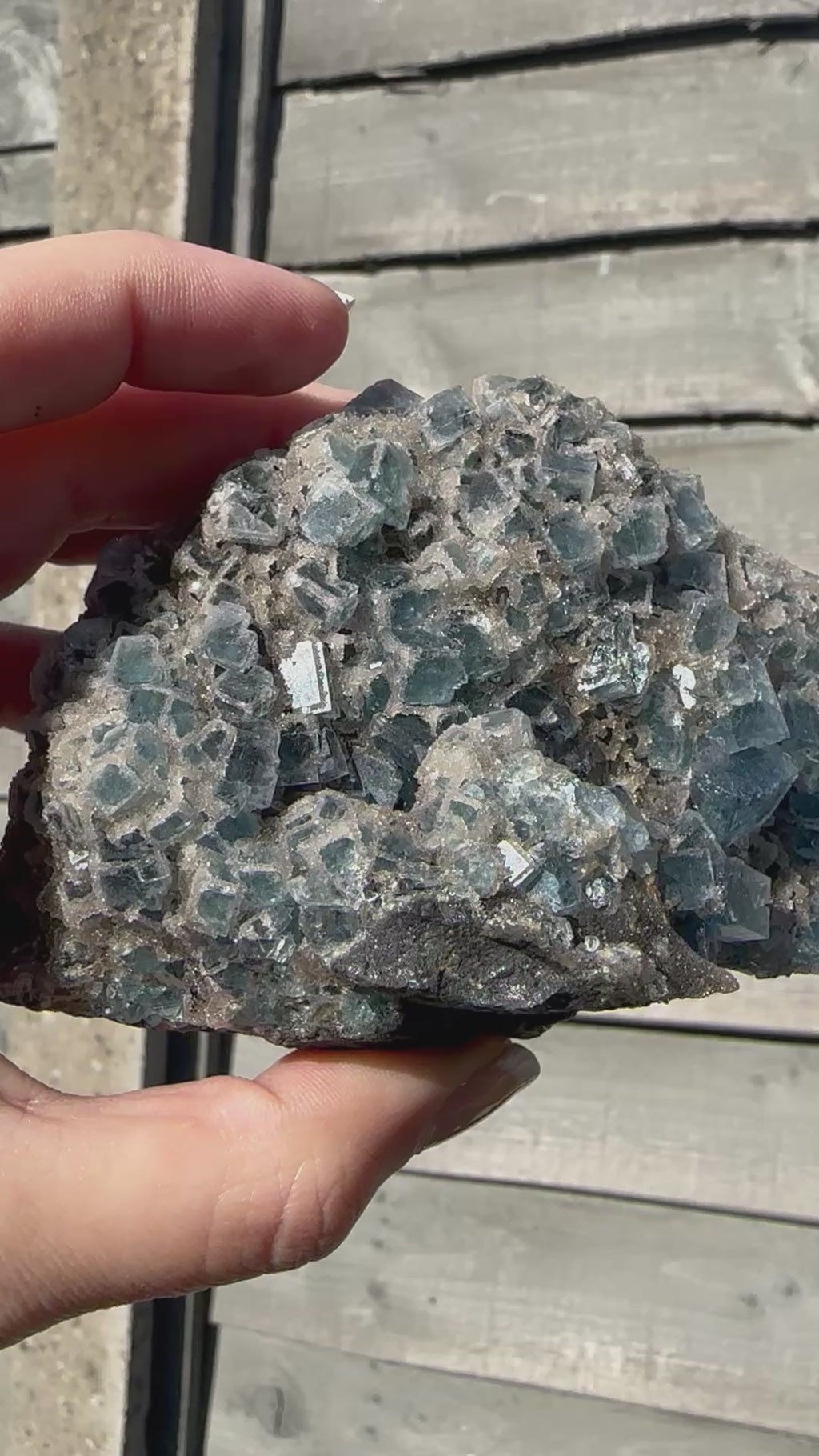 Cubic Sugar Fluorite Specimen