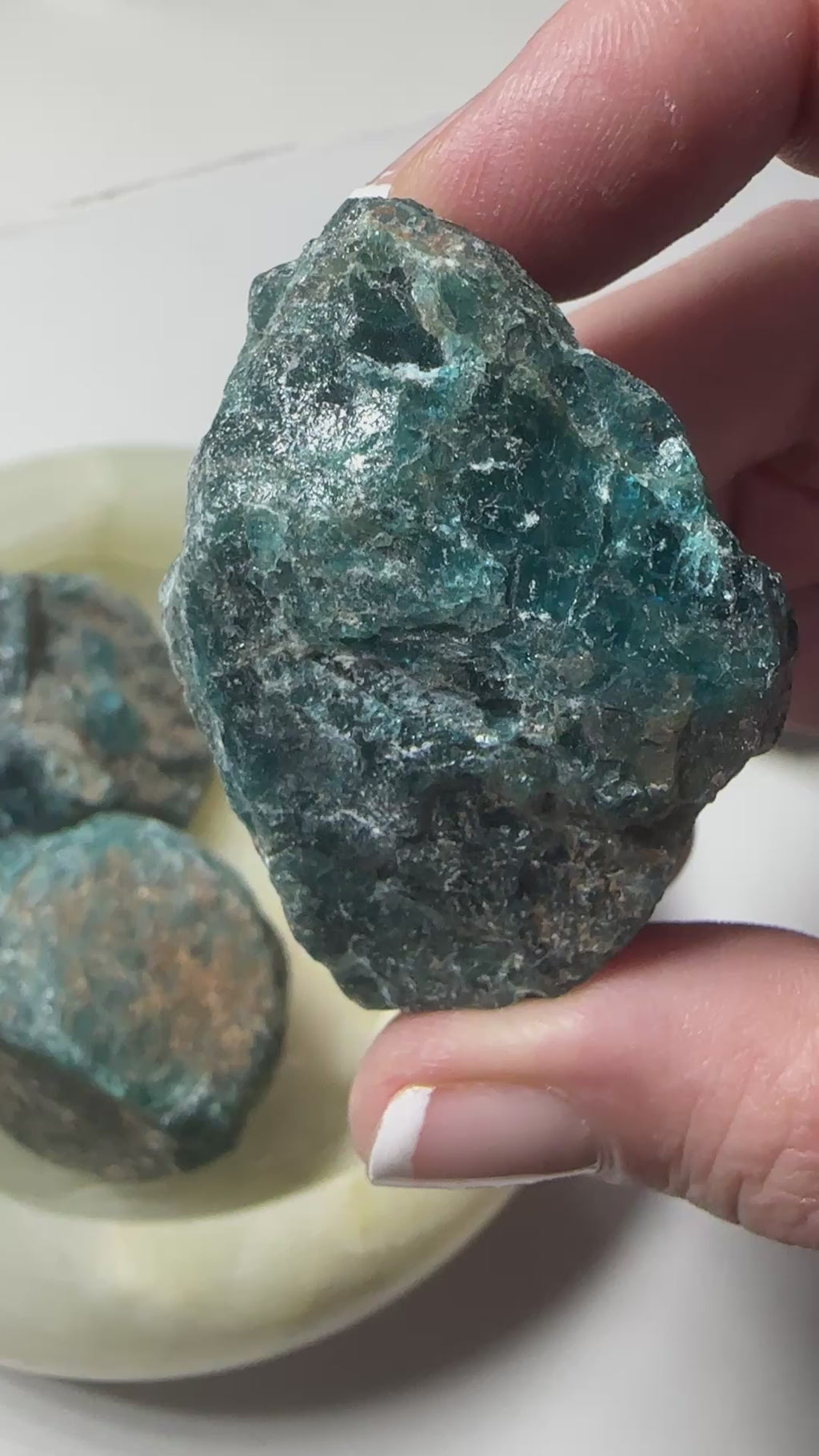 Blue Apatite Raw Pieces