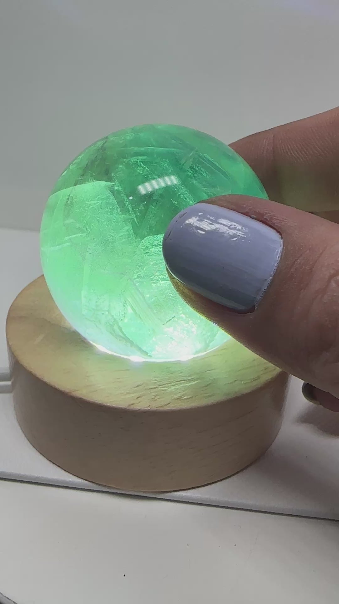 Green Fluorite Sphere